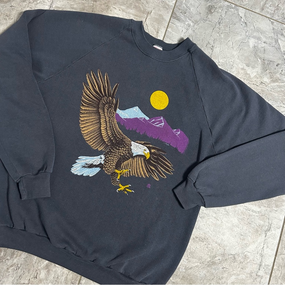 🦅Vintage Jerzees Crewneck Eagle Sweater - Picture 5 of 5